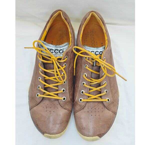 ECCO Biom Hybrid Golf Shoes Mens EU 44/ 10-10.5 Brown  Leather Spikeless Lace Up main image 11